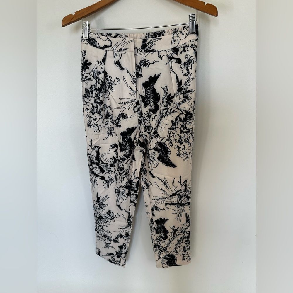 Bird Print Jacket and Cigarette Pants - Picture 6 of 12